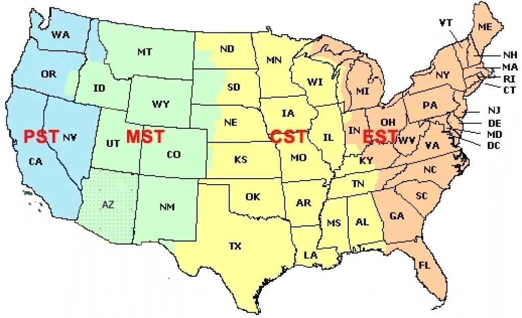 Time Zones In Us Map Timezone Of And Travel Information Download regarding United States Of America Time Zone Map