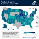 Top State Corporate Income Tax Rates In 2014   Tax Foundation Intended For States Without Income Tax Map