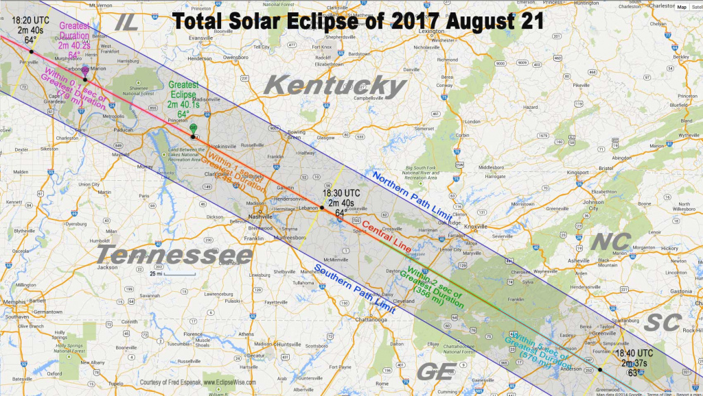 Totality Mapsstate – American Eclipse 2017 throughout Eclipse Maps By State