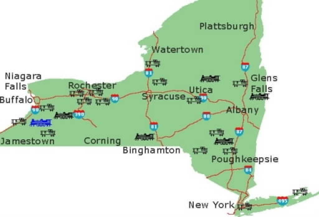 Tourist Attractions New York State Maps Update 512349 New York State pertaining to New York State Tourism Map