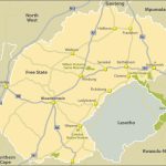 Tourist Map Of Free State, South Africa For Free State Map