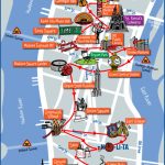 Tourist Map Of New York City Attractions, Sightseeing, Museums Within New York State Landmarks Map