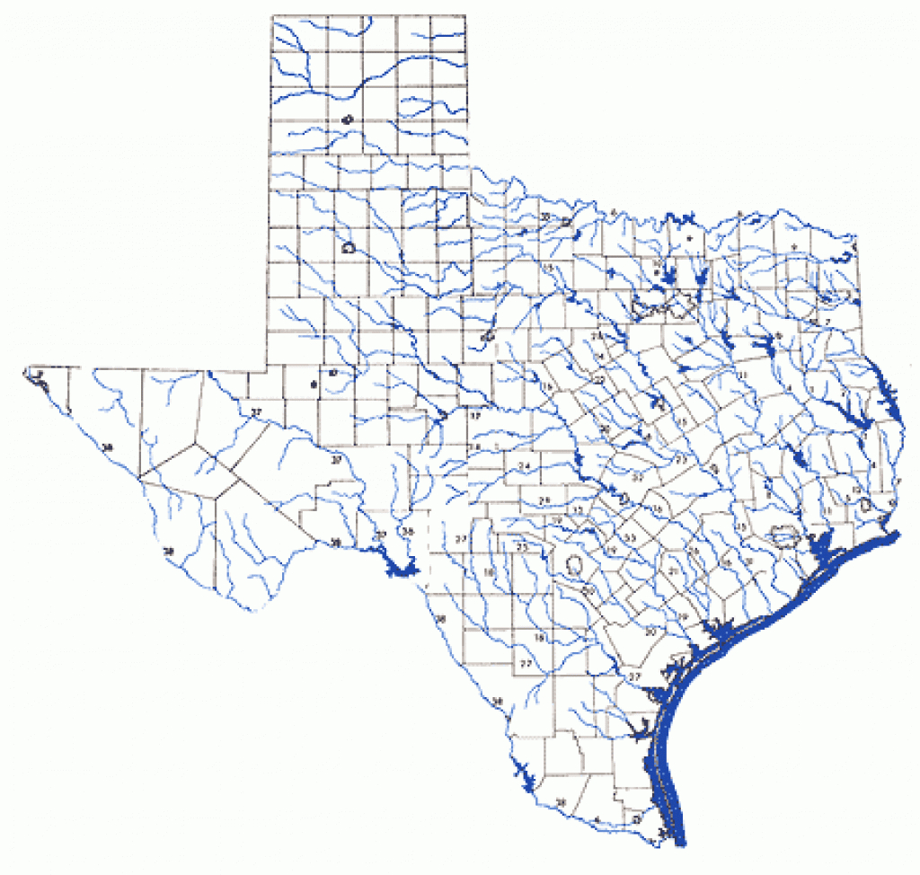Tpwd: An Analysis Of Texas Waterways (Pwd Rp T3200-1047) -- Location Map in Navigable Waters Of The United States Map