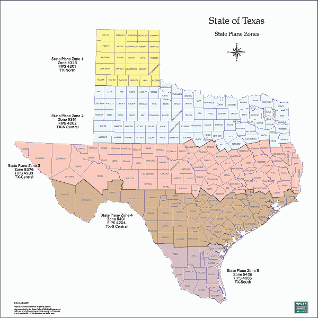 Tpwd: Gis Lab Map Downloads intended for Texas State Plane Coordinate Map