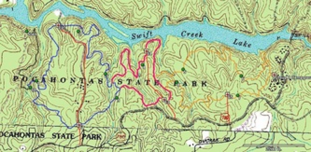 Trail Maps - Friends Of Pocahontas State Park for Pocahontas State Park Trail Map