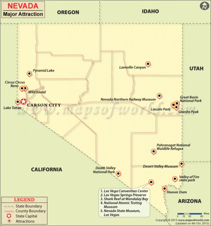 Nevada State Parks Map