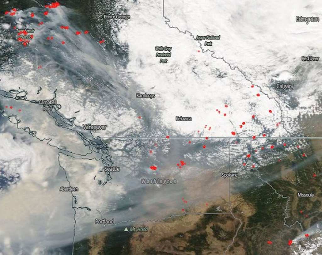 Tri-Cities Smoky Air Rated Unhealthy | Tri-City Herald in Smoke Map Washington State