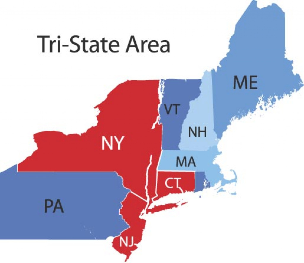 Tri State Area (Ny, Nj, Ct) Jobs - Real Estate Job Site pertaining to Map Of Tri State Area Ny Nj Ct