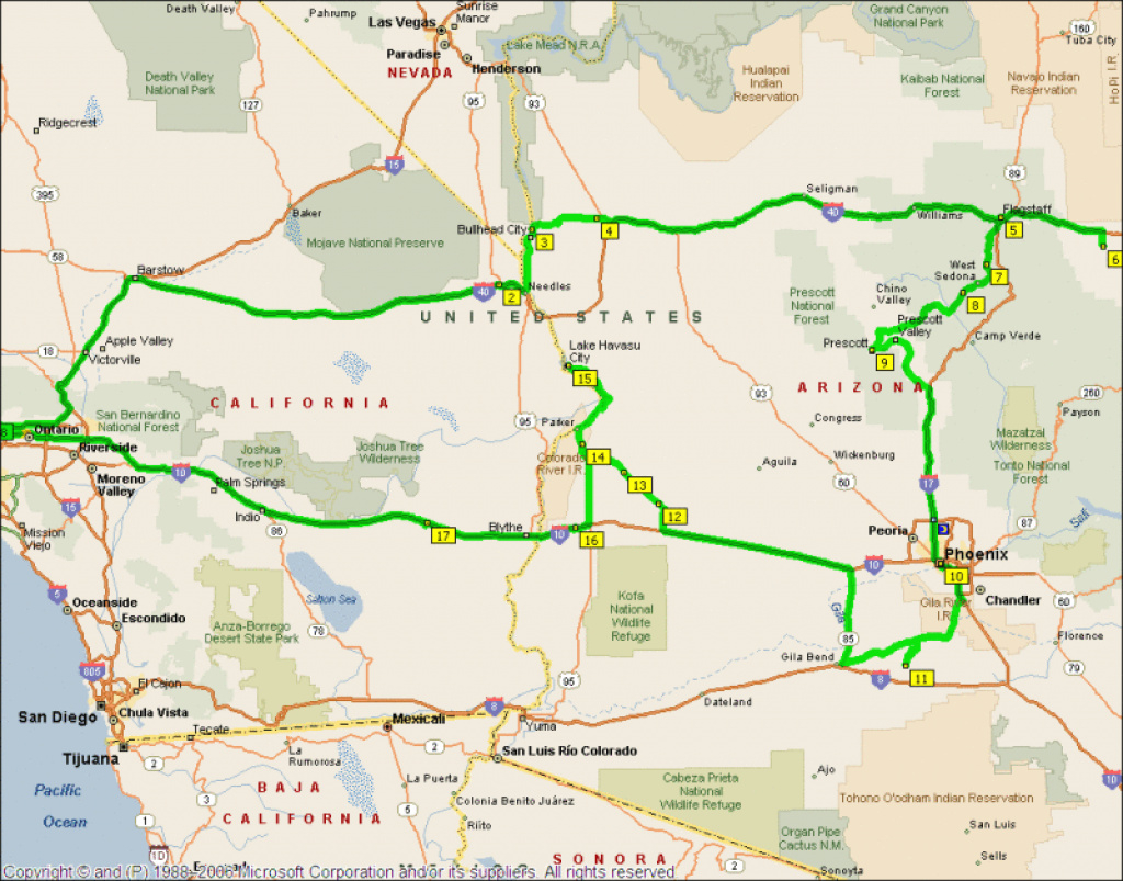 Tri-State: California - Nevada - Arizona Photo - Mike Lang Photos At throughout Tri State Road Map