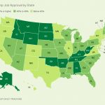 Trump's Approval Highest In West Virginia, Lowest In Vermont Within Trump Support By State Map