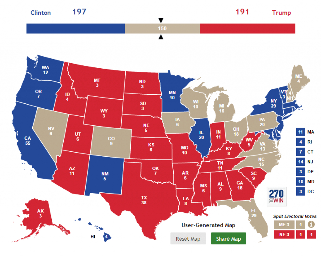 Trump&amp;#039;s Battleground Map Makes Rosy Assessments Of Toss-Up States pertaining to Trump States Map