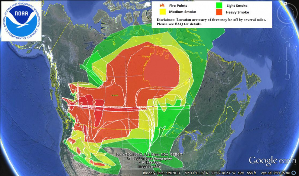 U.s. Air Quality: Heavy Smoke Over Canada And Pacific Northwest for Smoke Map Washington State