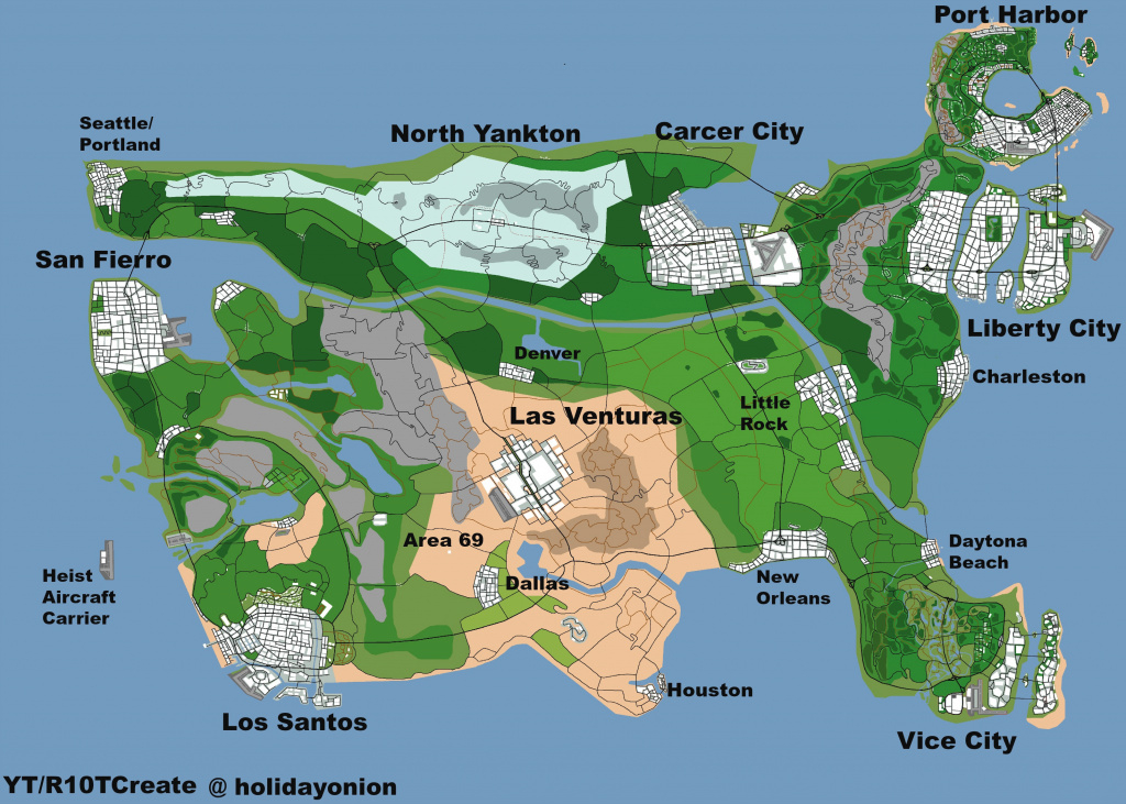 U.s. As A Gta Map. Concept Map (7000X5000) Gta Usa [Finished regarding Put The States On The Map Game