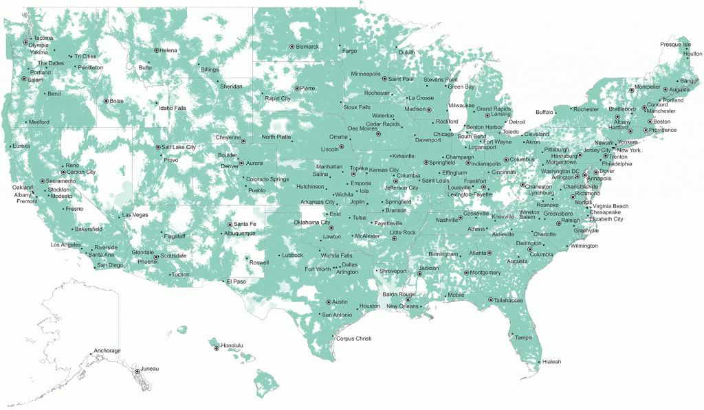 U.s. Cellular Voice And Data Maps | Wireless Coverage Maps | U.s. for United States Internet Map
