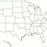 U S Map Outline   Bino.9Terrains.co With Regard To A Blank Map Of The United States