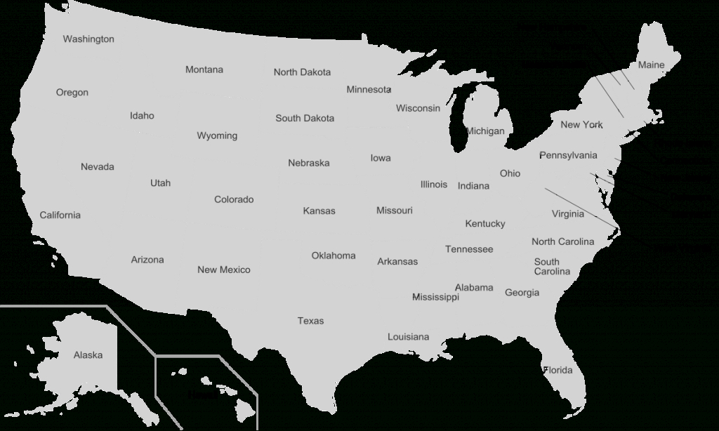 U.s. State - Wikipedia regarding Map Of Usa Showing All States