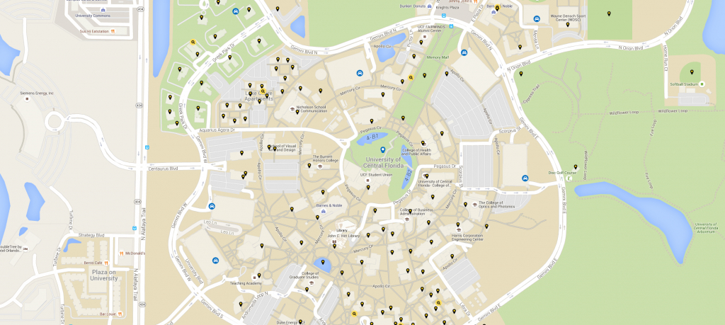 Ucf - Campuses &amp;amp; Locations - Downtown, Online, &amp;amp; Medical City with Daytona State College Deland Campus Map