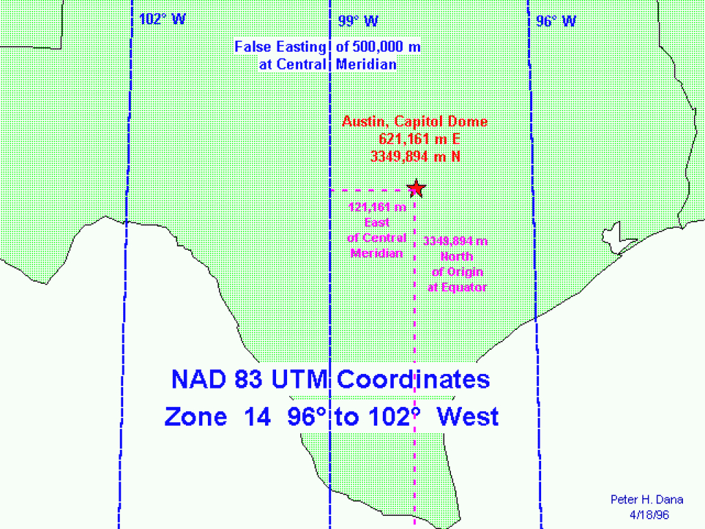 Unit 013 - Coordinate Systems Overview for Texas State Plane Coordinate Map