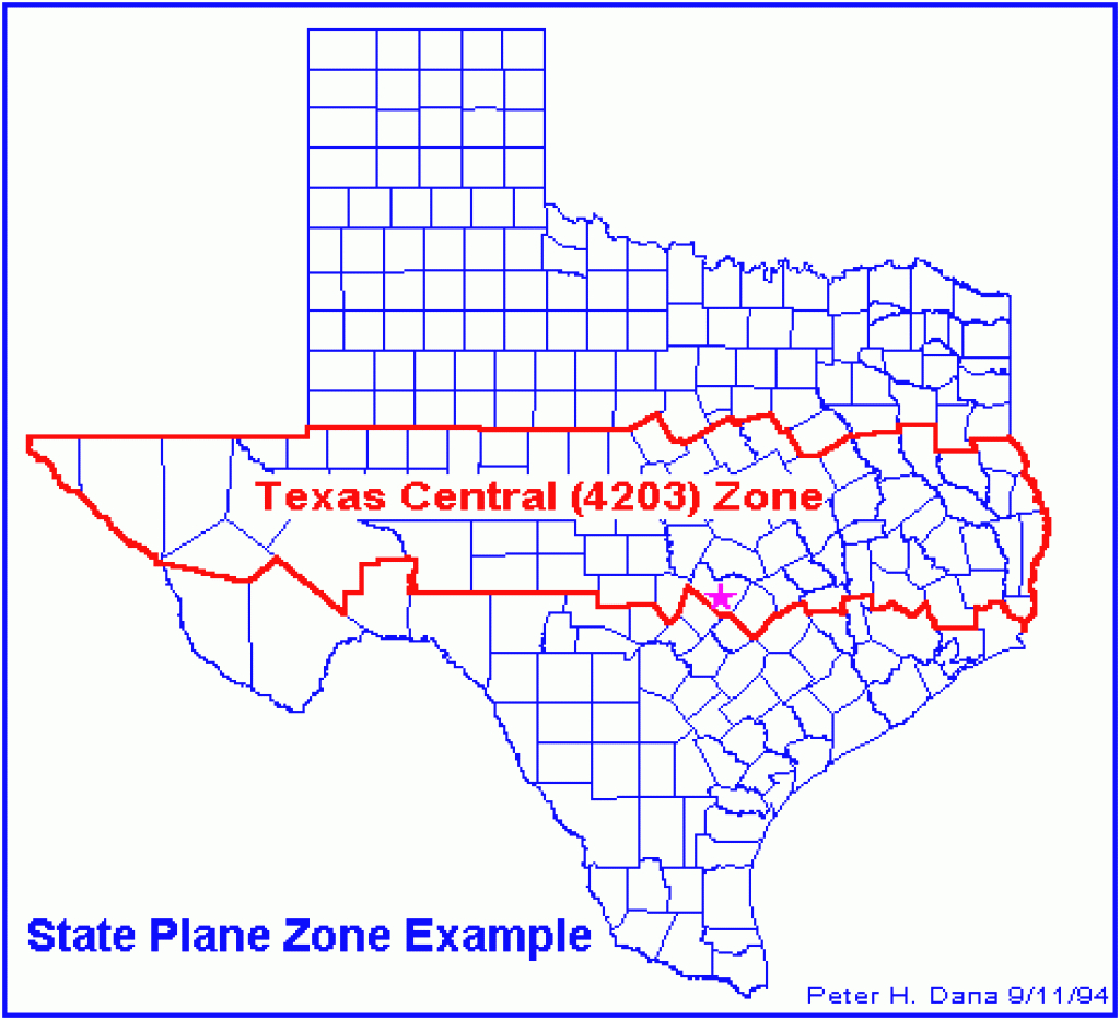 Unit 013 - Coordinate Systems Overview inside Texas State Plane Coordinate Map