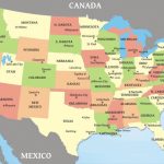 United States Capitals Map And Travel Information | Download Free With A Big Map Of The United States With Capitals