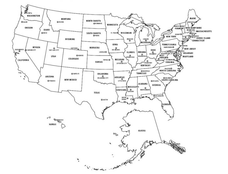Map Quiz Usa States And Capitals