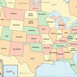 United States Color Outline Map Inside State Map Com