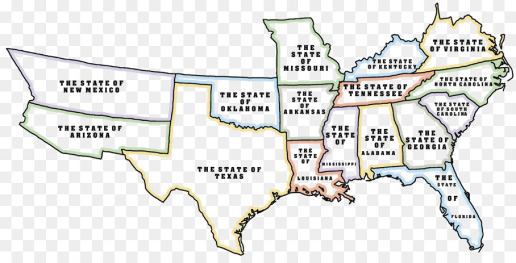 United States Confederate States Of America American Civil War Map in Confederate States Of America Map