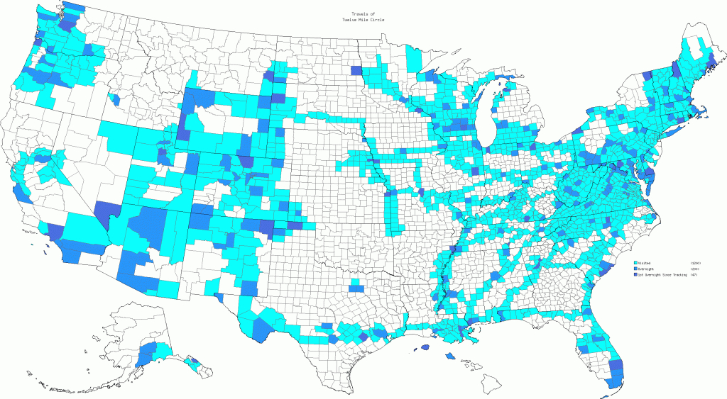 United States Counties Visited - Map And Statistics regarding States I Ve Visited Map