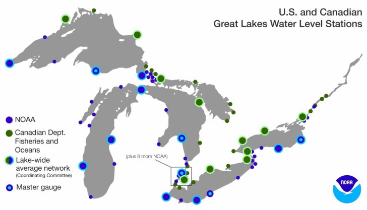 Great Lakes States Outline Map