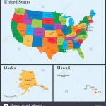 United States Map Alaska And Hawaii Stock Photos & United States Map Intended For United States Including Alaska And Hawaii Map