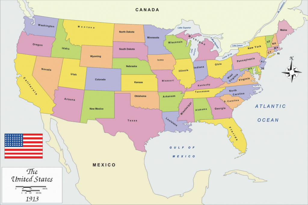 United States Map And States And Capitals Save North America Map pertaining to North America Map With States And Capitals