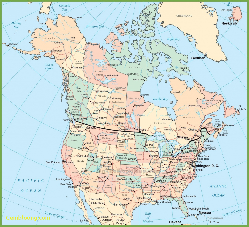 United States Map Cities Towns Fresh Usa And Canada Map ¯ Fancy Map pertaining to Map Of Northwest United States And Canada