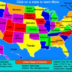 United States Map – Click And Learn « For 50 States Map
