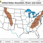 United States Map: Mountains, Rivers, And Lakes Cut And Paste Activity For United States Map With Rivers And Lakes And Mountains