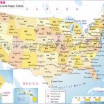 United States Map Of Major Cities   The Major Cities Of The United Inside State Map With Cities