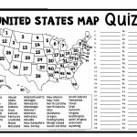 United States Map Quiz & Worksheet: Usa Map Test With Practice For 50 States Map Quiz