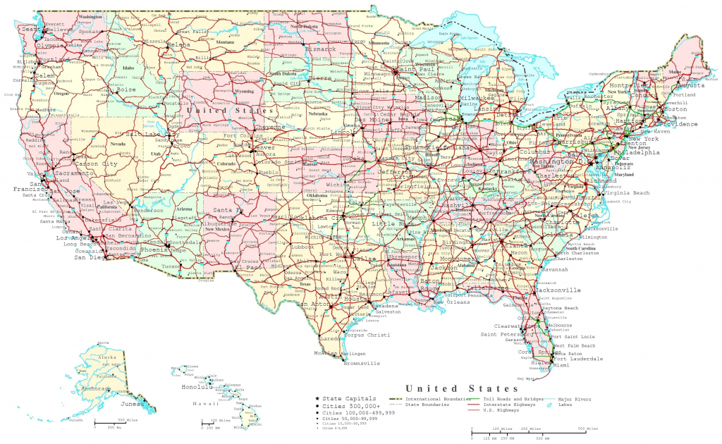 United States Map With State Capitals Printable Fresh Map Usa States intended for Printable Usa Map With States And Cities