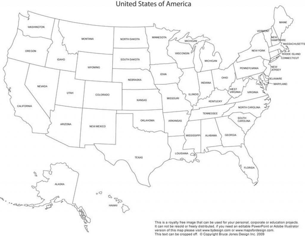 United States Map With State Names | Free Printable Maps within Map With State Names