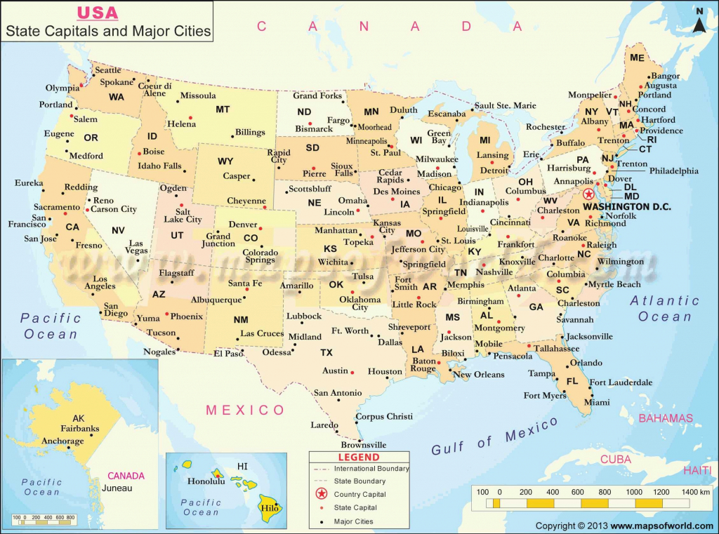 United States Map With The Major Cities Fresh Usa Mapstate Best with regard to Map Usa States Major Cities