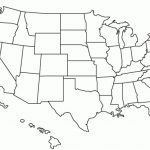 United States Outline Map Pertaining To Blank Outline Map Of The United States