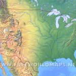 United States Physical Map Regarding Blank Physical Map Of The United States