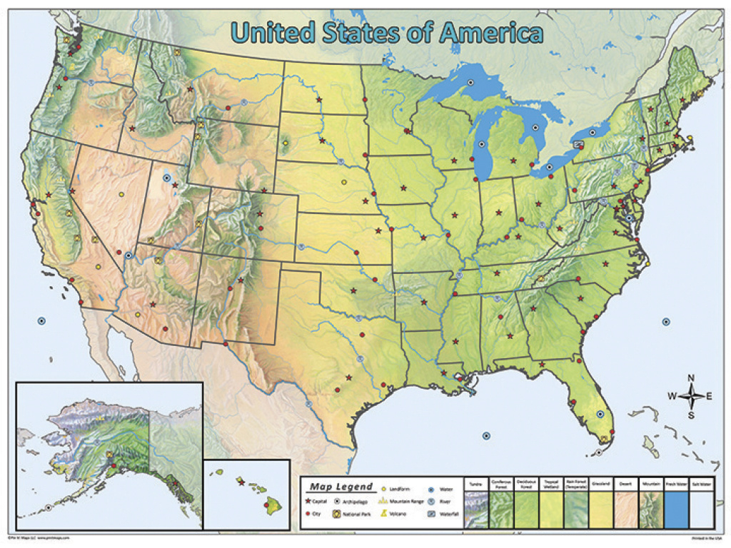 United States Pin Map Set intended for Picture Of United States Map