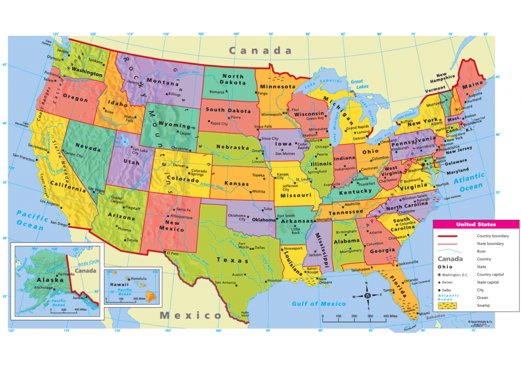 United States Political Map - Cyndiimenna inside United States Political Map