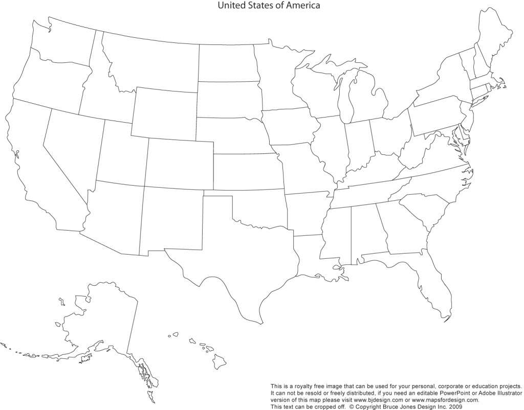 United States Printable Blank Map - Bino.9Terrains.co in 50 States And Capitals Blank Map