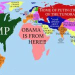 United States Republican Donald Trump, How He Sees The World | Dear In Trump States Map