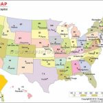 Unitedstates And Capital #map Shows The 50 States Boundary & Capital With The 50 State Capitals Map