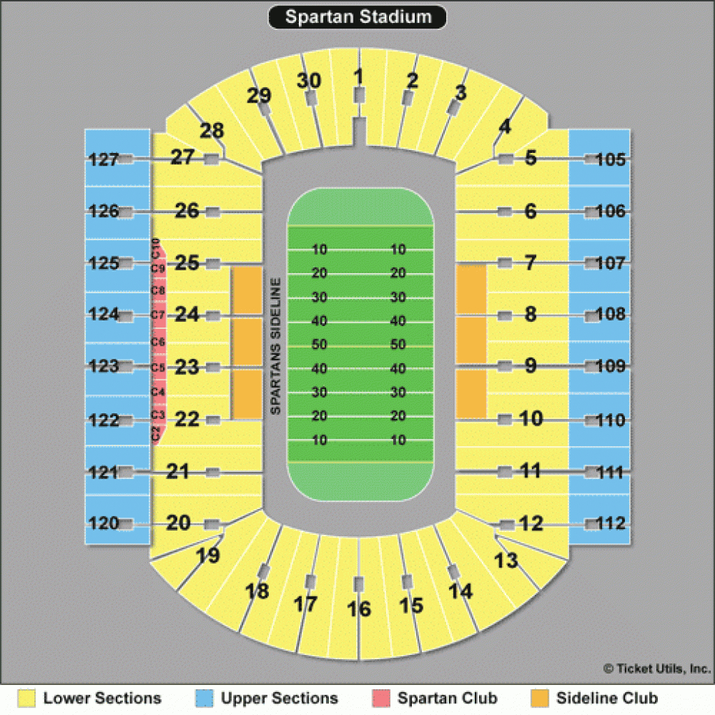 University Of Michigan Football Stadium Seating Chart - Kirmi with regard to Michigan State Football Stadium Map
