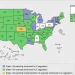 Updated Map: Enhanced Nursing Licensure Compact (Enlc) Jan. 2018 In Compact State Nursing Map
