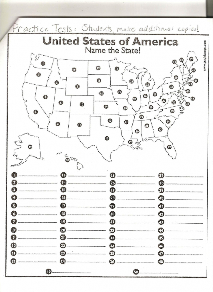Us 50 State Map Practice Test United States Quiz Game Best Be intended for 50 States Map Test