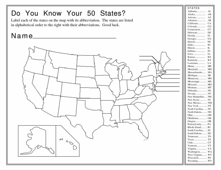 50 States Map Test